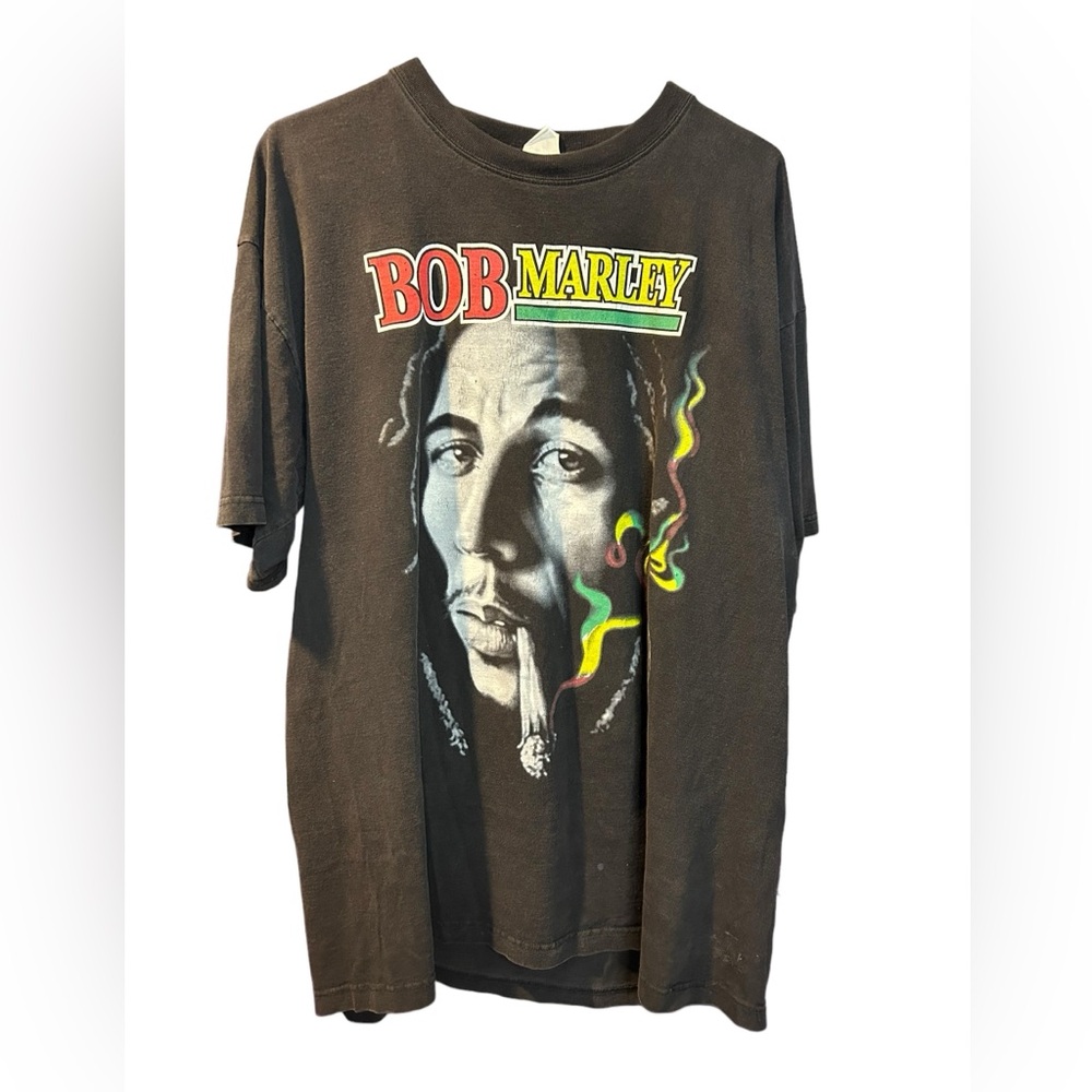 Vintage 90’s Big Print Bob Marley Tee shirt